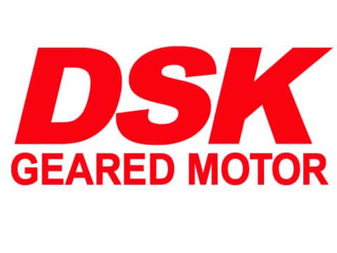 DSK Geared Motor logo South Korea – industrial gear motor and gear reducer brand provided by MDriveTech.