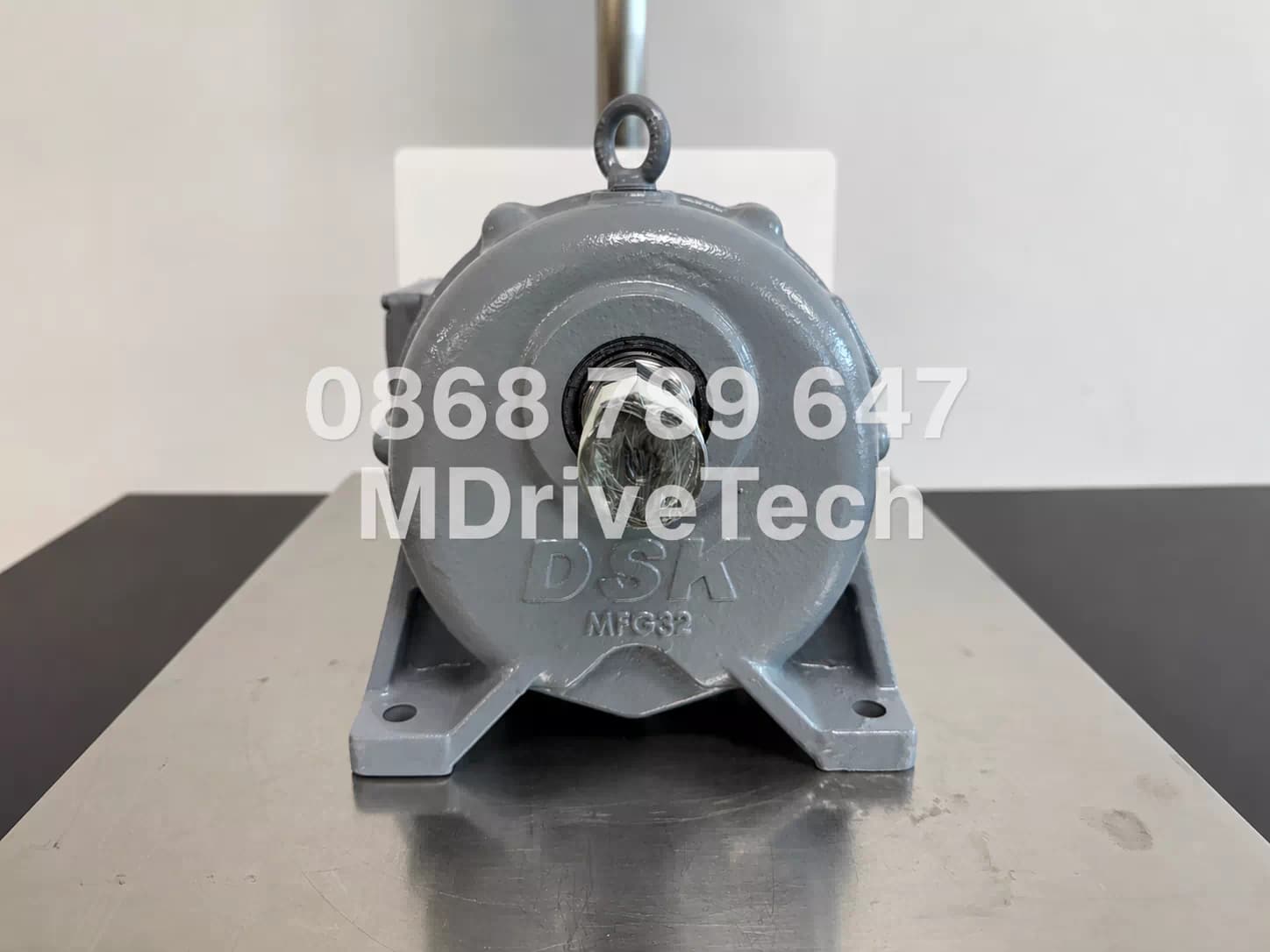 DSK geared motor label details