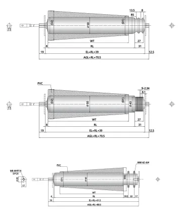 Taper Sleeve dùng cho các đoạn băng tải cong. Kiểu này giúp hàng hóa di chuyển theo đường cong ổn định hơn, phù hợp với các layout conveyor cần đổi hướng.