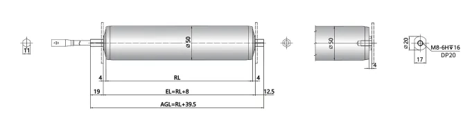 Straight Roller là dạng con lăn thẳng, dùng cho các cụm truyền động cơ bản hoặc những vị trí không cần bánh truyền động đặc biệt.