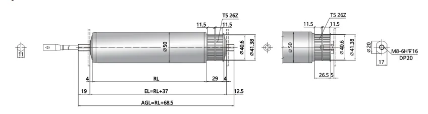 Synchronous Wheel dùng dây đai đồng bộ. Kiểu này giúp hạn chế trượt, phù hợp với các hệ thống cần truyền động ổn định và đồng bộ hơn.